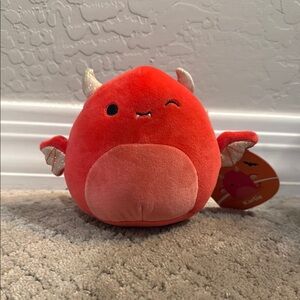 Plush Red Dragon Toy